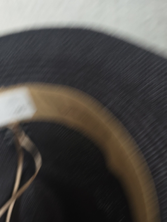 Classic Black Straw Fedora with White Band - Women’s Hat main image 2